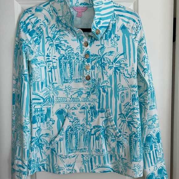 Lilly Pulitzer Blue Pattern Pullover - Picture 2 of 5